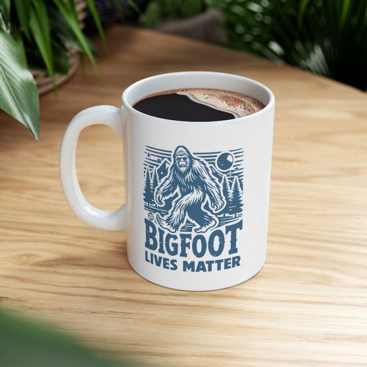 Bigfoot Lives Matter Coffee Mug for Cryptid Enthusiasts