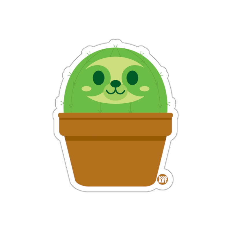 Load image into Gallery viewer, Cute Happy Cactus with Face Sticker Product
