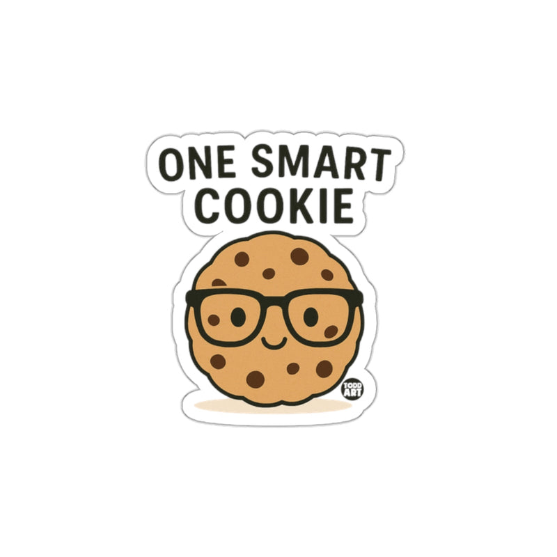 Load image into Gallery viewer, One Smart Cookie With Glasses Cute Sticker Design

