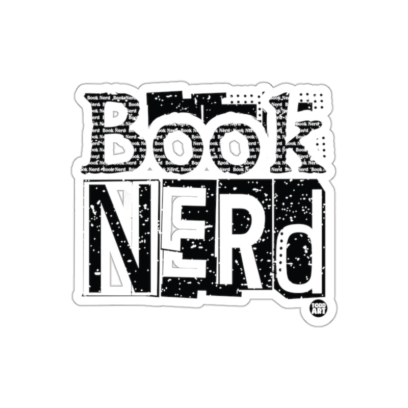 Load image into Gallery viewer, Book Nerd Bold Artistic Design With Todd Art Logo sticker
