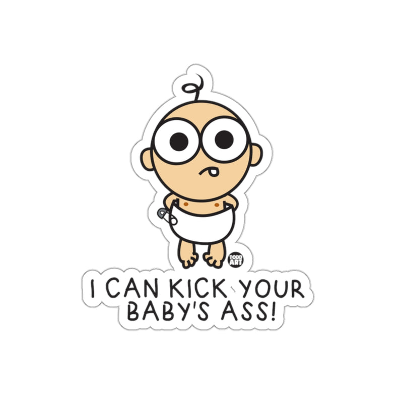 Load image into Gallery viewer, Funny Baby Character Sticker with Humorous Text
