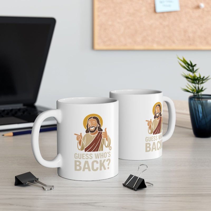 Load image into Gallery viewer, Guess Who's Back Mug with Humorous Graphic Design

