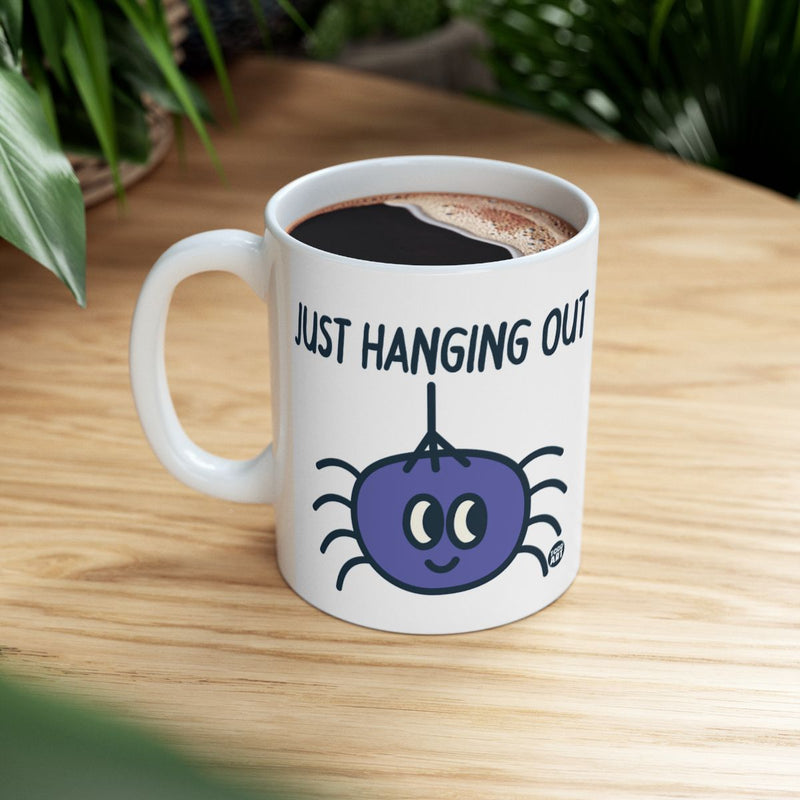Load image into Gallery viewer, Just Hanging Out Cute Cartoon Spider Mug product
