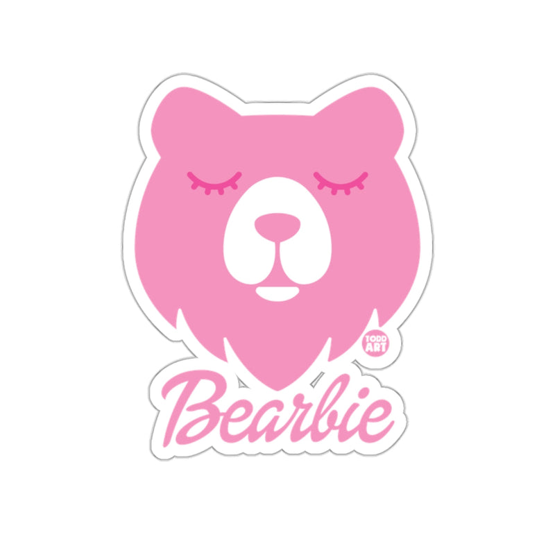 Load image into Gallery viewer, Pink Bearbie with Closed Eyes Graphic Sticker
