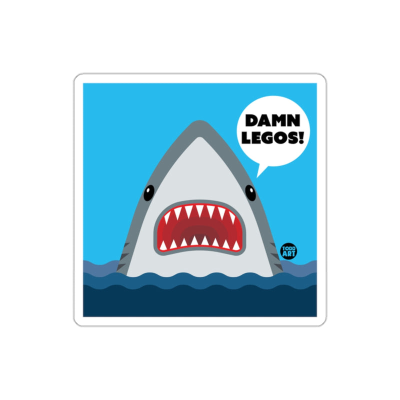 Load image into Gallery viewer, Funny Shark Damn Legos Cartoon Character Cool Art sticker
