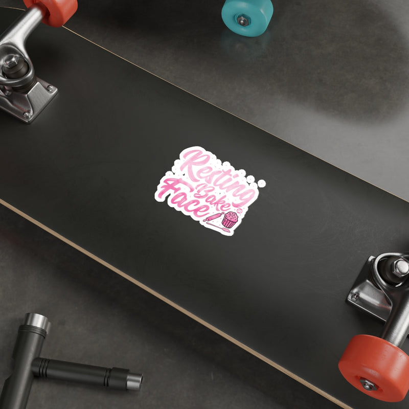 Load image into Gallery viewer, Resting Bake Face Cupcake Rolling Pin Graphic Sticker 
