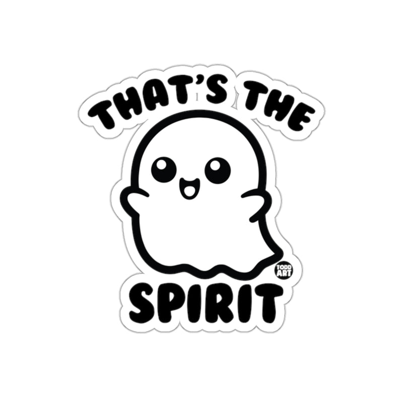 Load image into Gallery viewer, That's The Spirit Cute Ghost with Smiley Face Sticker
