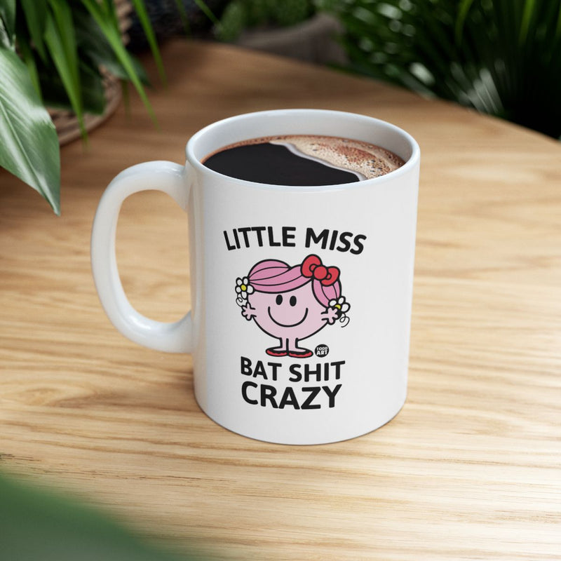Load image into Gallery viewer, Little Miss Bat Shit Crazy Funny Coffee Mug
