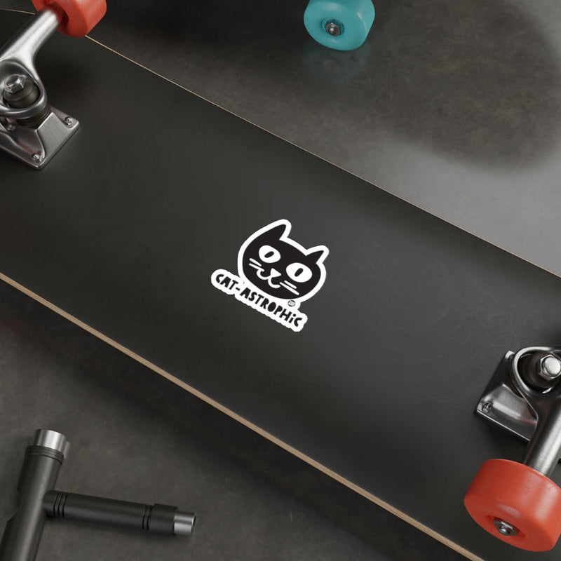 Load image into Gallery viewer, Cat-astrophic Face Design By Todd Art Graphic sticker
