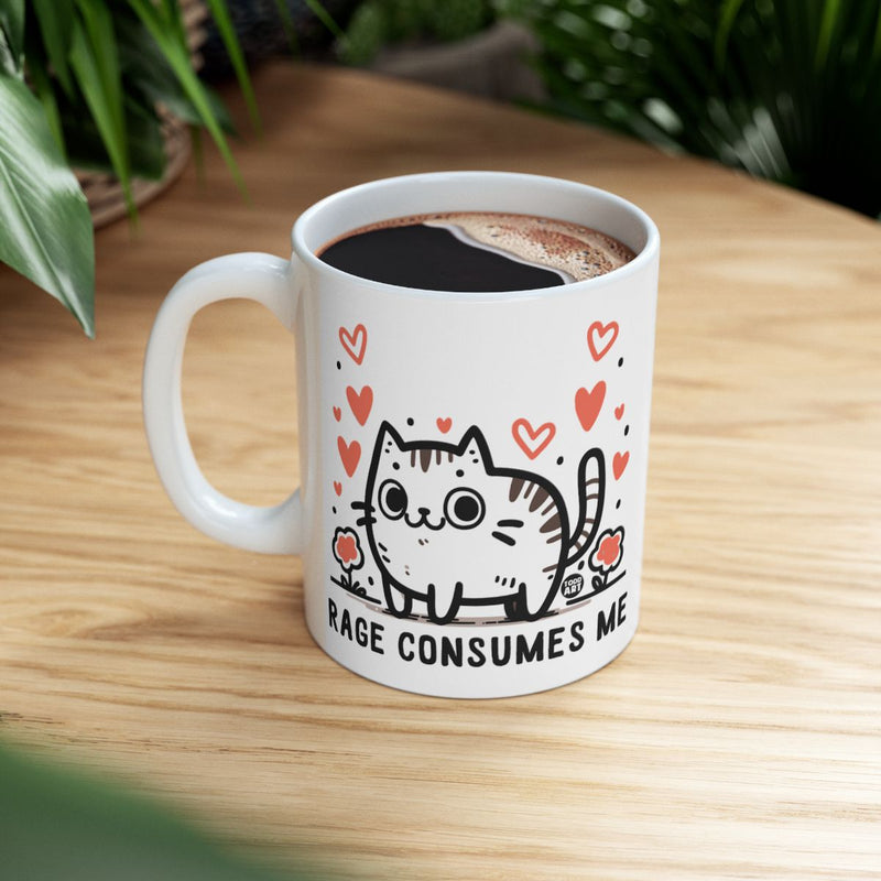 Load image into Gallery viewer, Rage Consumes Me Adorable Cat Design Mug
