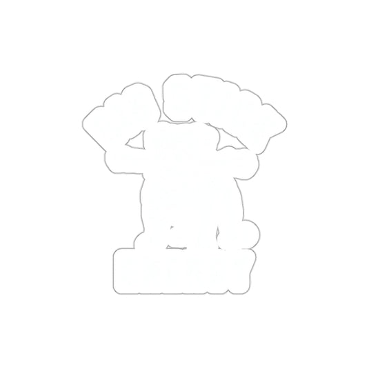 Big Energy High Vibes Positivity Sticker in White