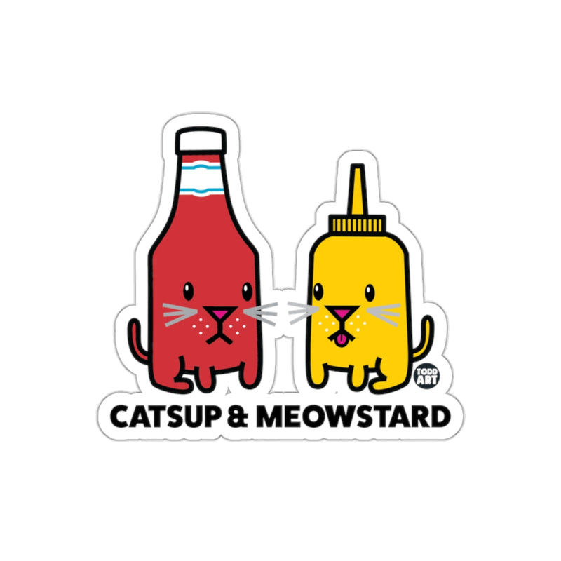 Load image into Gallery viewer, Catsup and Meowstard Funny Todd Art Design Colorful sticker
