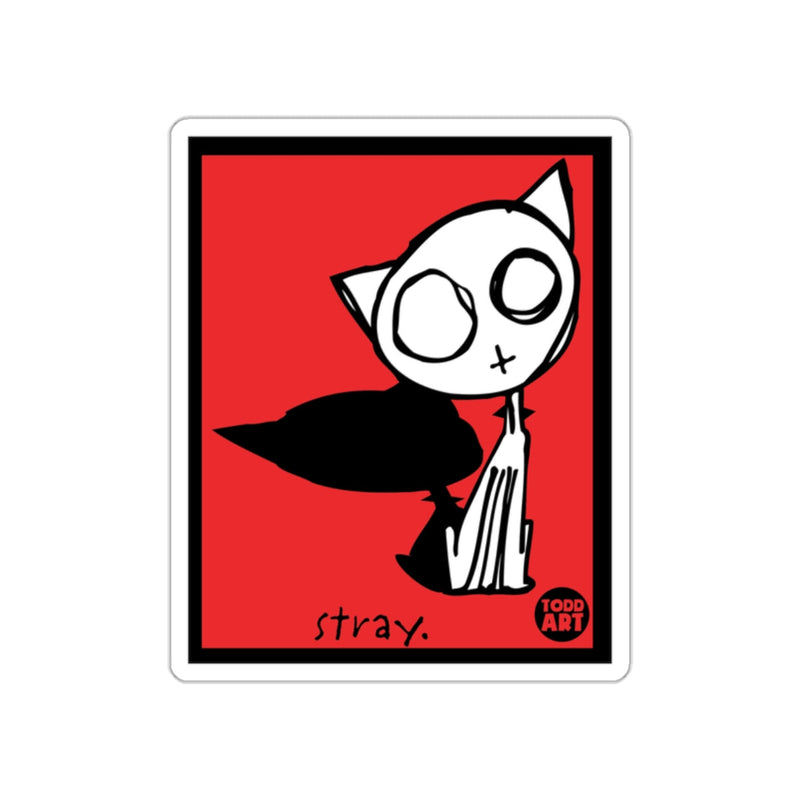 Load image into Gallery viewer, Stray Cat Illustrated Artwork Todd ART Sticker
