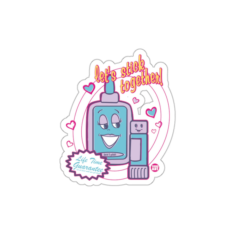 Load image into Gallery viewer, Let's Stick Together Cute Adhesive Cartoon Sticker
