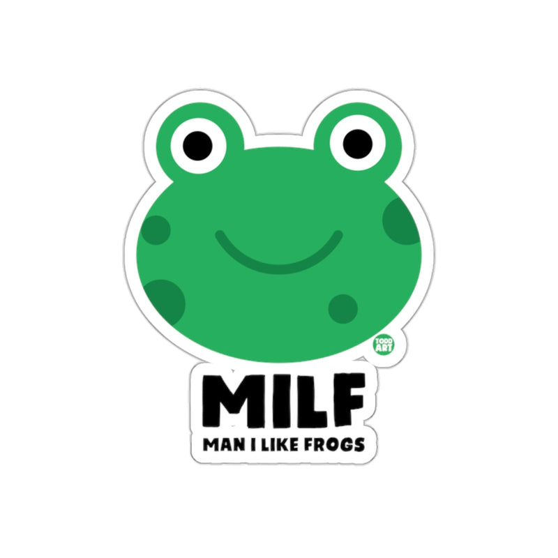 Load image into Gallery viewer, MILF Man I Like Frogs Cute Cartoon Sticker
