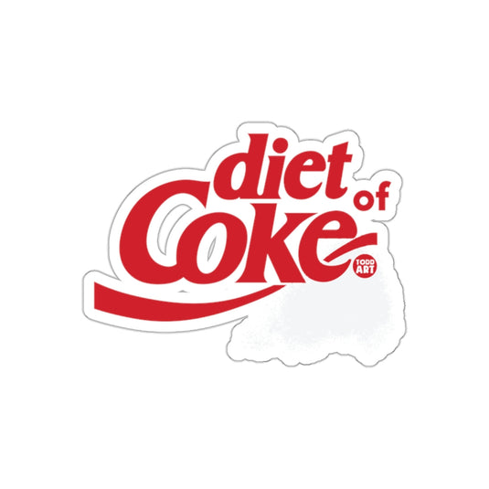 Diet of Coke in Todd Art style Design Funny sticker