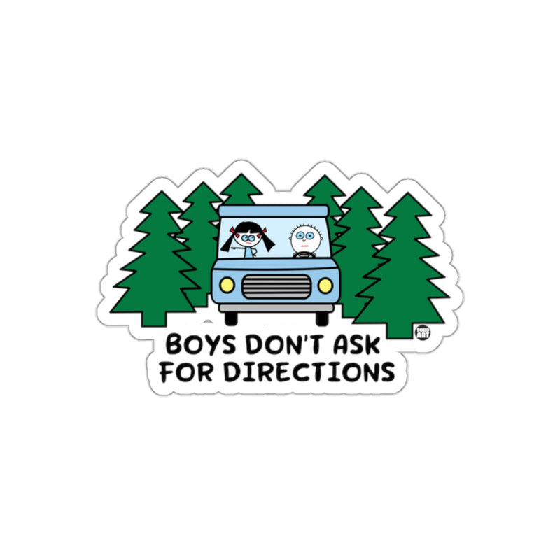 Load image into Gallery viewer, Boys Don't Ask For Directions Funny Sticker
