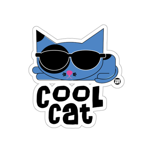 Cool Cat Wearing Sunglasses Sticker Product
