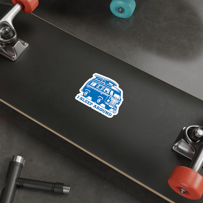 Load image into Gallery viewer, Todd Art I Sleep Around Camper Van Graphic sticker
