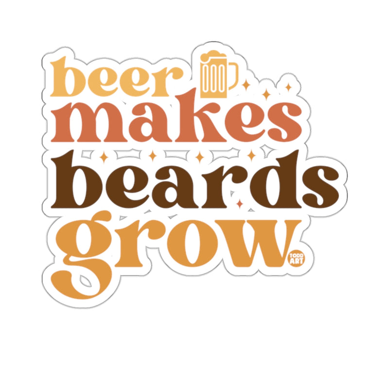 Load image into Gallery viewer, Beer Makes Beards Grow Retro Vintage Design 
