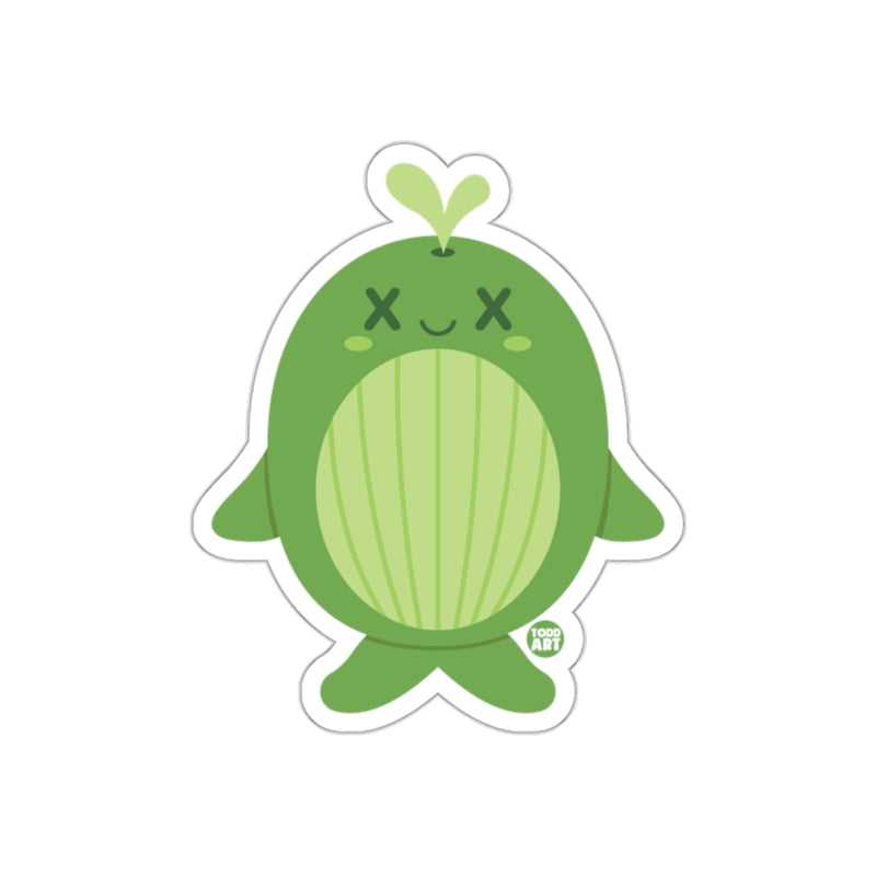 Load image into Gallery viewer, Cute Green Kawaii Seal Character Sticker for Kids
