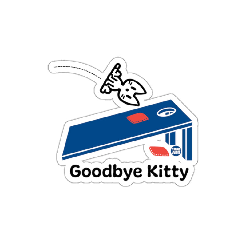 Load image into Gallery viewer, Goodbye Kitty Sticker for Humorous and Playful Decor
