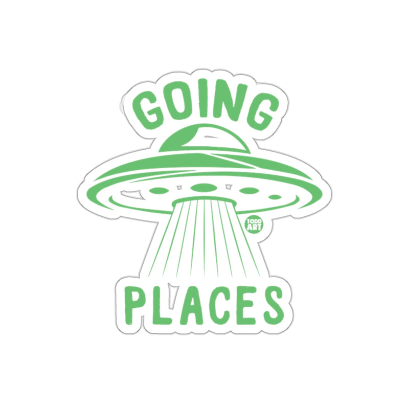 Load image into Gallery viewer, Going Places Flying Saucer Inspirational Sticker
