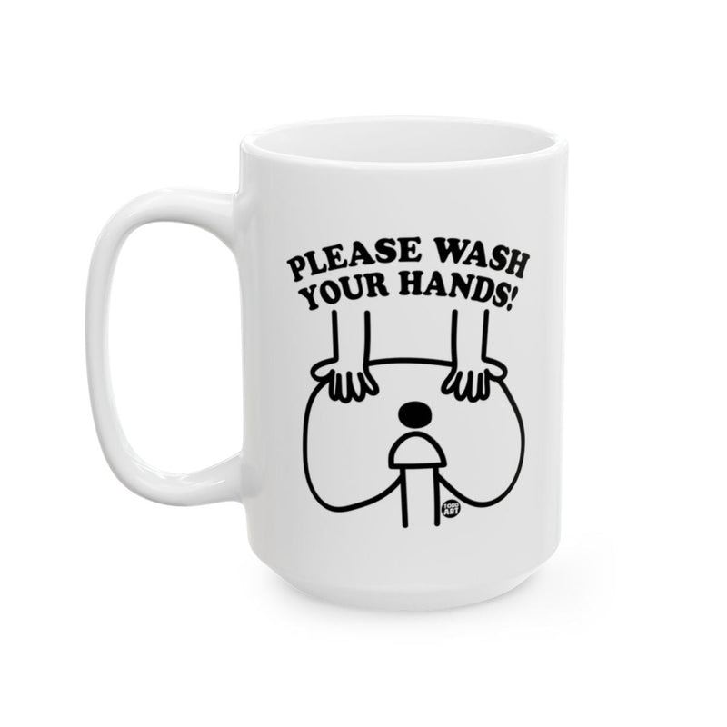 Load image into Gallery viewer, Please Wash Your Hands Cartoon Design Mug
