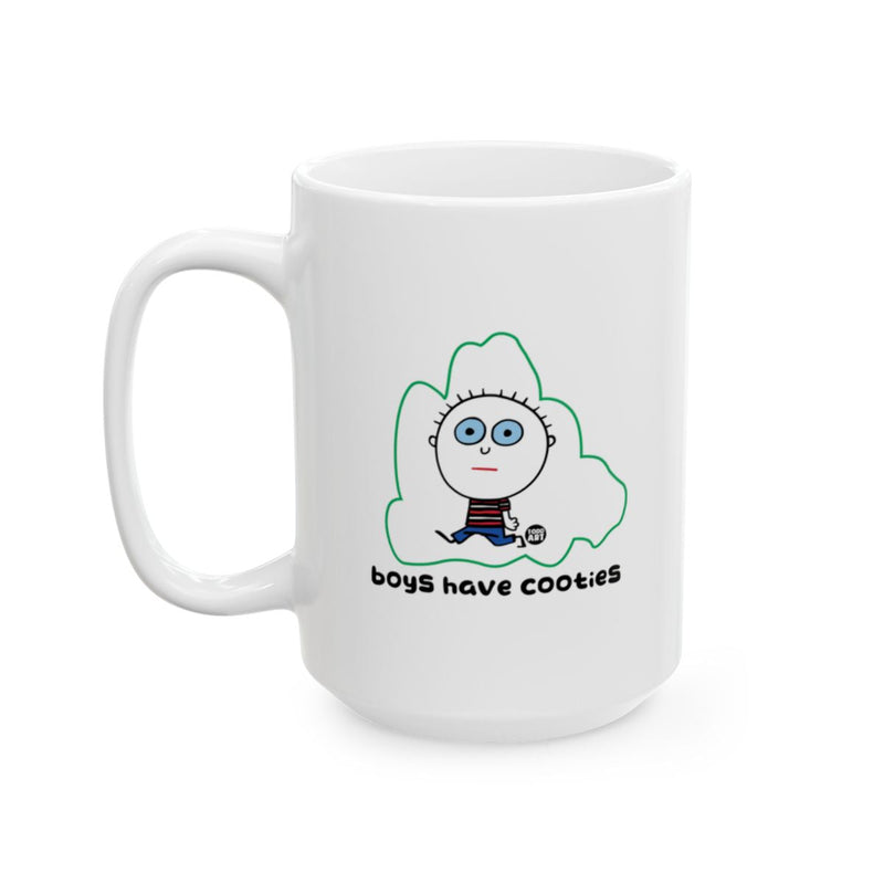 Load image into Gallery viewer, Boys Have Cooties Funny Mug for Coffee or Tea
