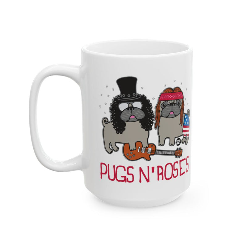 Load image into Gallery viewer, Pugs N' Roses Coffee Mug Cute Dog Lover Gift
