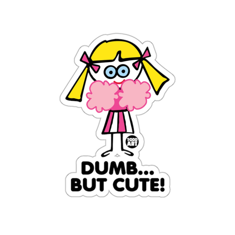 Load image into Gallery viewer, Dumb But Cute Cheerleader Character Art Sticker
