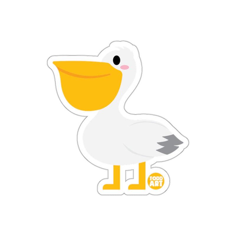 Load image into Gallery viewer, Cute Pelican Todd Art Sticker Fun Cartoon Decor
