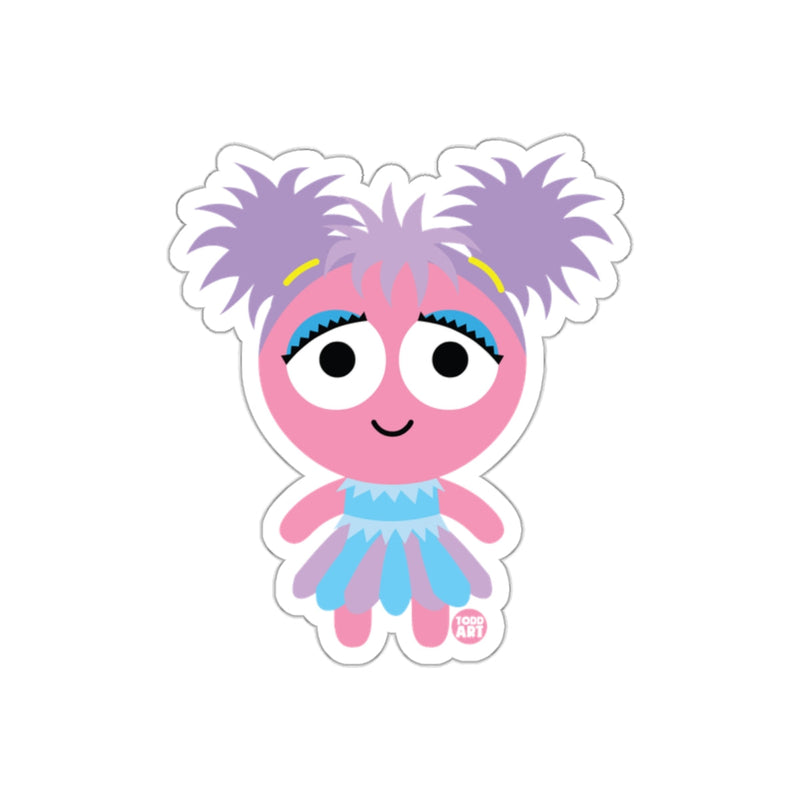 Load image into Gallery viewer, Cute Pink Cartoon Character Sticker Art Design
