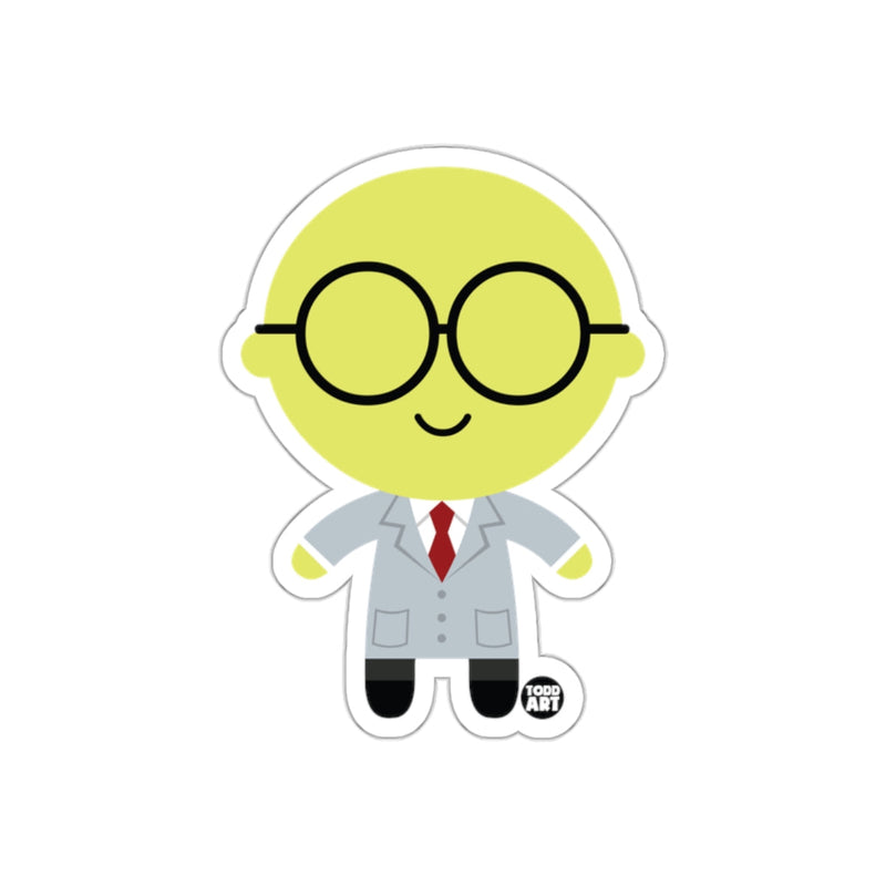 Load image into Gallery viewer, Cute Scientist Cartoon Character Sticker for Fun Decor
