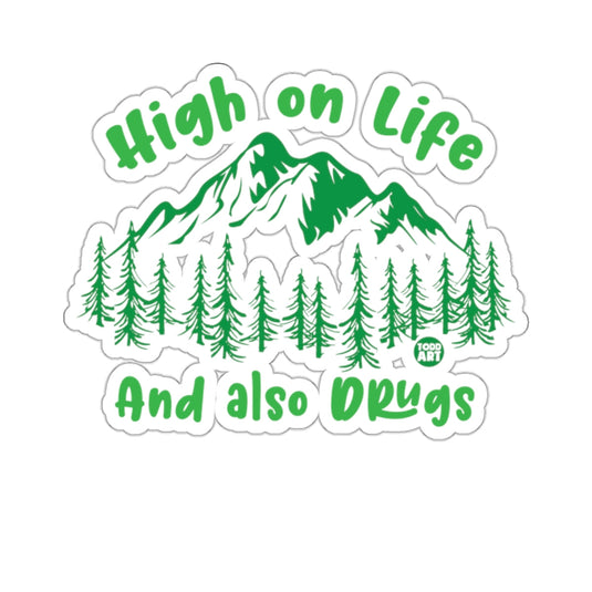High on Life And also Drugs Art Design sticker
