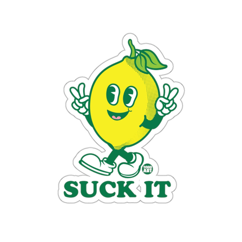 Load image into Gallery viewer, Suck It Lemon Cartoon Sticker Retro Fun Design Sticker
