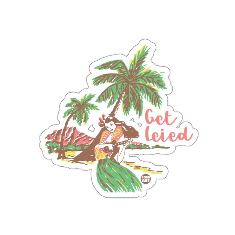 Load image into Gallery viewer, Get Leied Hawaiian Sticker for Travel Enthusiasts
