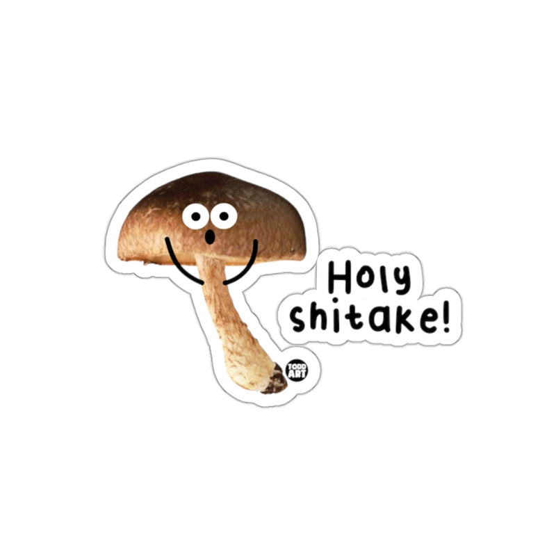 Load image into Gallery viewer, Holy Shitake Mushroom Funny Sticker Product
