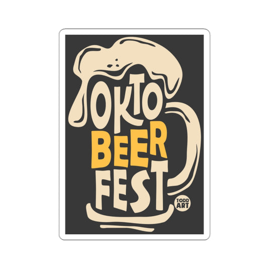Oktoberfest Beer Mug Art Sticker for Beer Lovers