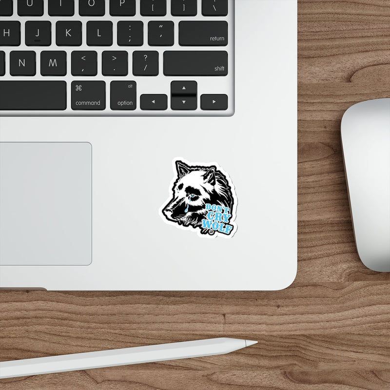 Load image into Gallery viewer, Don't Cry Wolf Sticker for Laptop Water Bottle or Car
