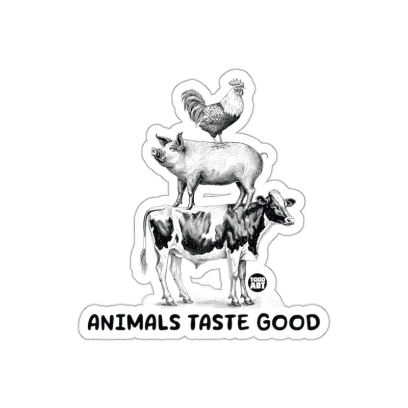 Load image into Gallery viewer, Animals Taste Good Illustration Sticker
