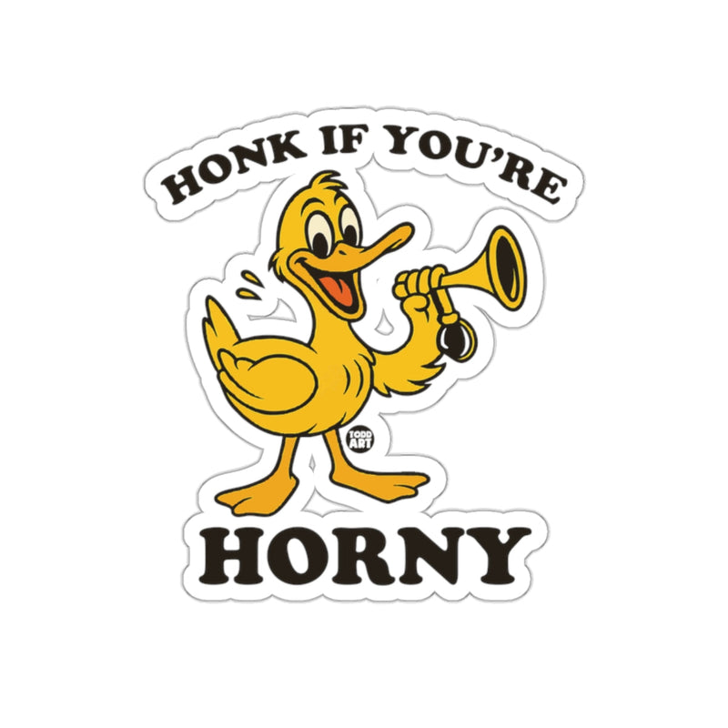 Load image into Gallery viewer, Honk If You're Horny Humor Sticker Fun Decal for Laptops
