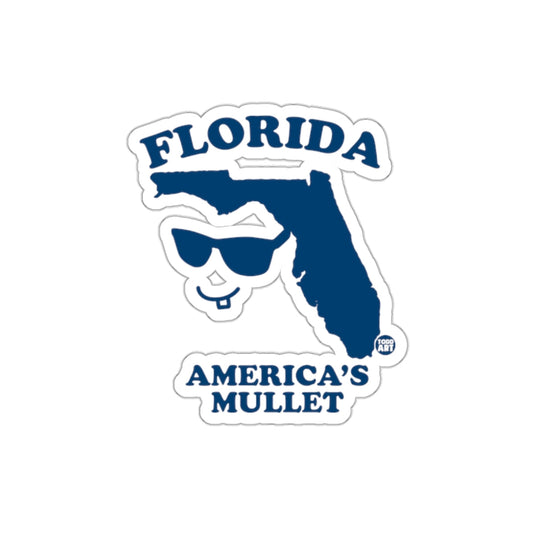 Florida America's Mullet Funny Sticker Fashion Accessory