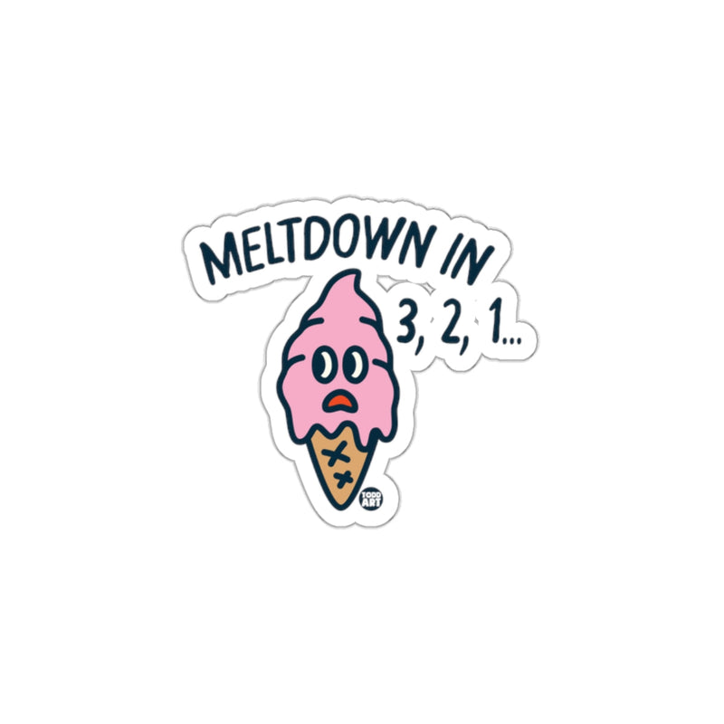 Load image into Gallery viewer, Meltdown in 3 2 1 Ice Cream Sticker Fun Decoration
