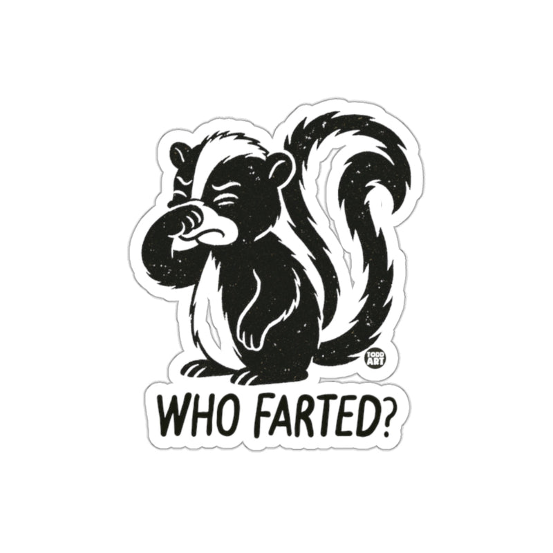 Load image into Gallery viewer, Who Farted Skunk Humorous Sticker Pack
