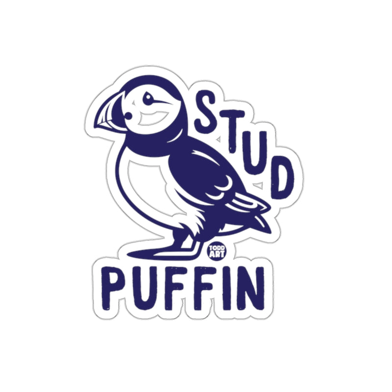 Load image into Gallery viewer, Stud Puffin Graphic Design Sticker Product
