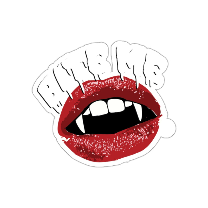 Load image into Gallery viewer, Bite Me Vampire Mouth Sticker Decal
