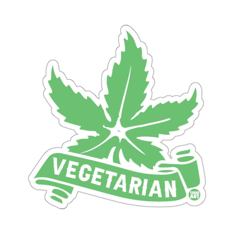 Load image into Gallery viewer, Green Leaf Vegetarian Design Todd Art Sticker 
