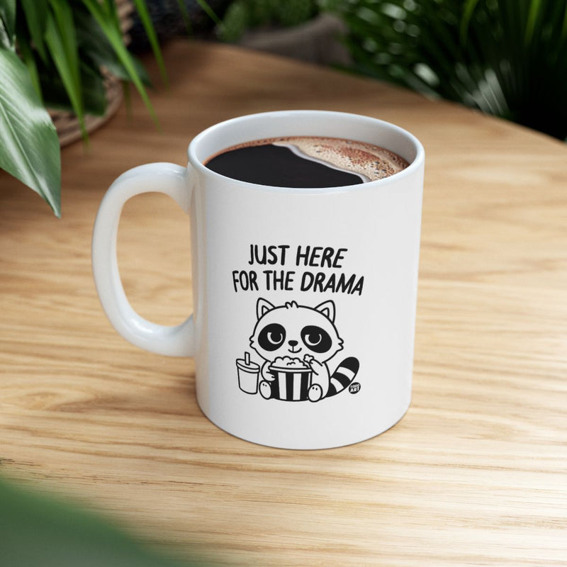 Load image into Gallery viewer, Just Here For The Drama Funny Coffee Mug

