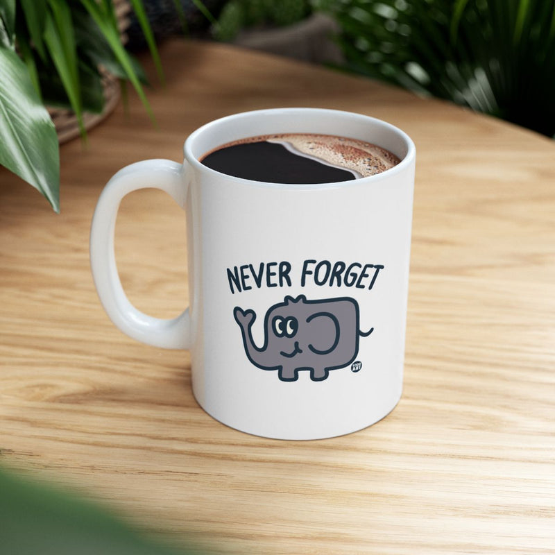 Load image into Gallery viewer, Never Forget Elephant Design Coffee Mug
